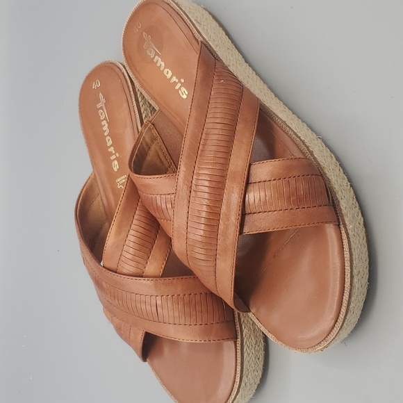 Tamaris Leather Slip Touch it footbed on size 40 or US 9 - Picture 4 of 6